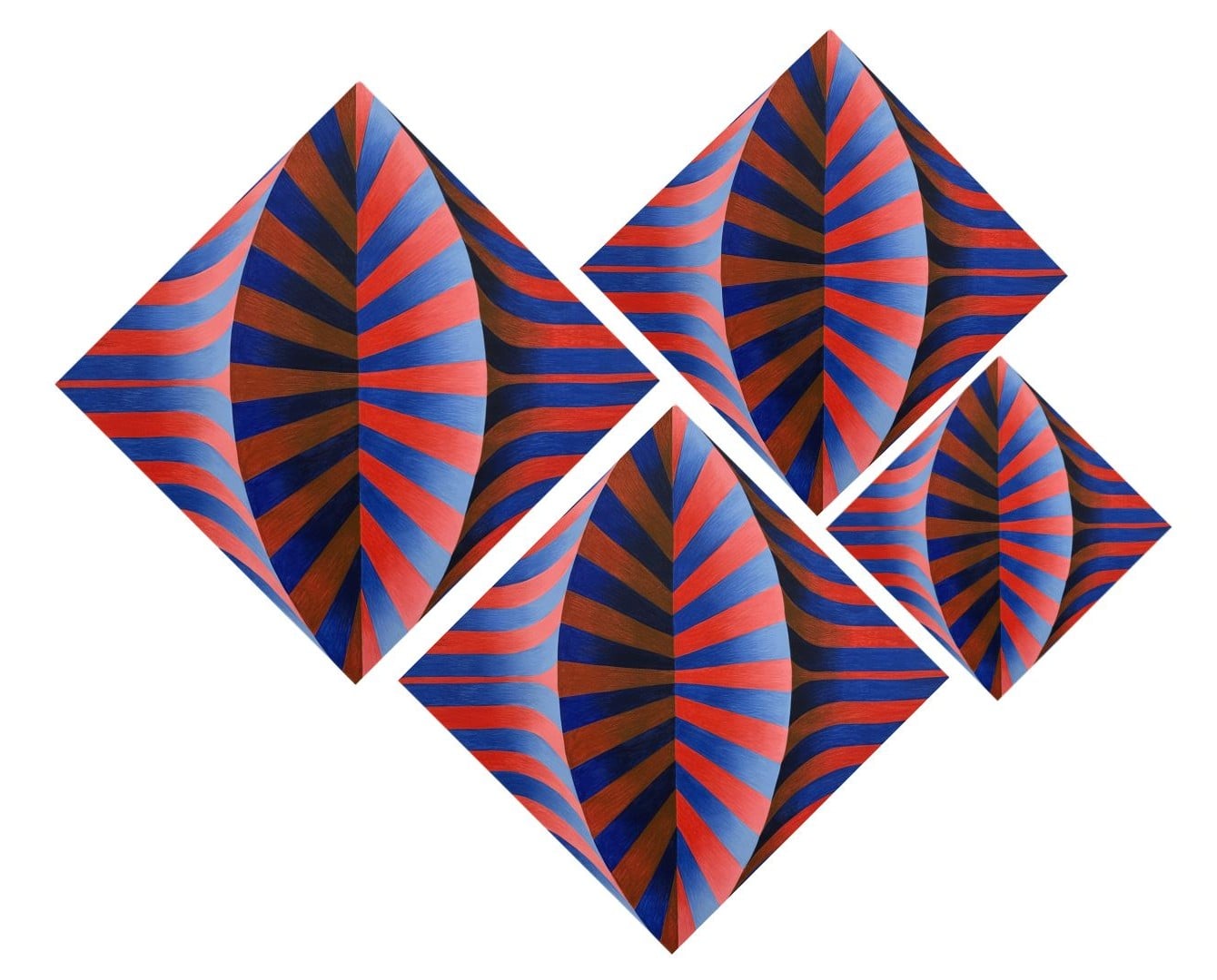 Untitled Quadriptych by Yuli Geszti