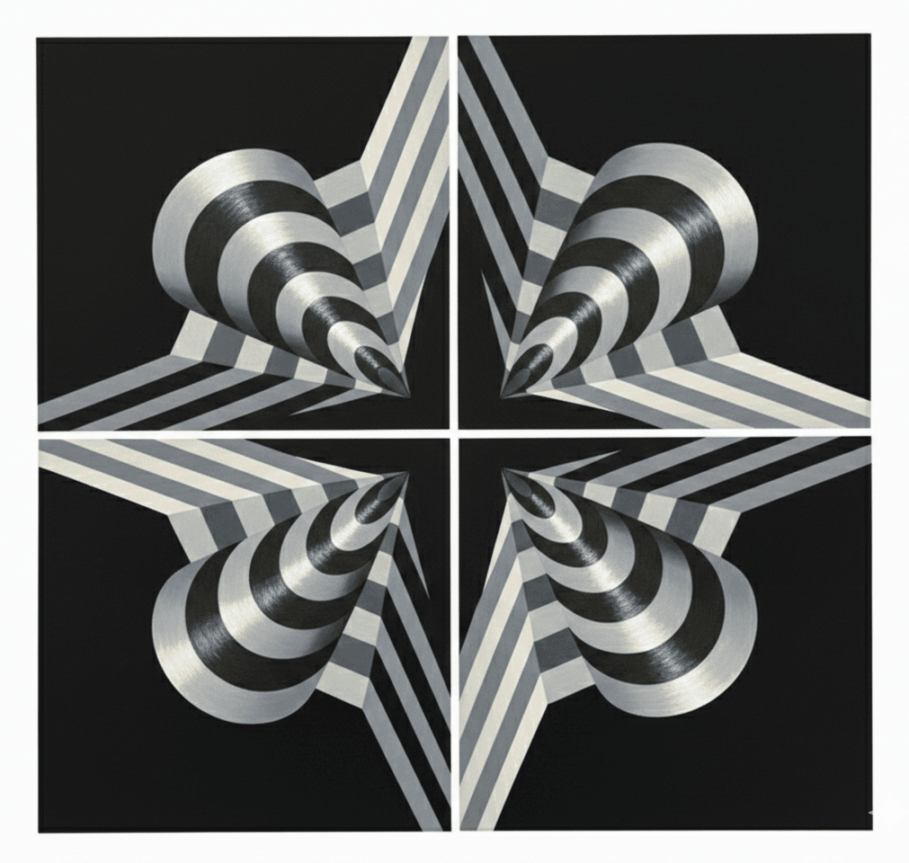 Quadriptych - 4 pieces by Yuli Geszti